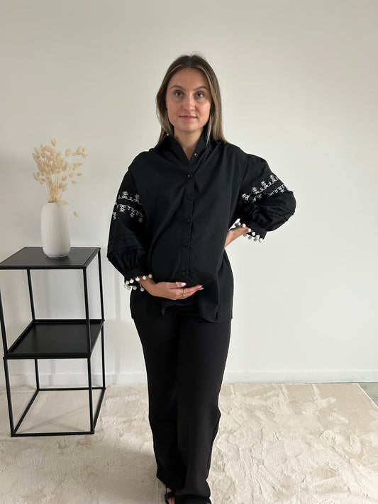 Chemise Iris - Noir -